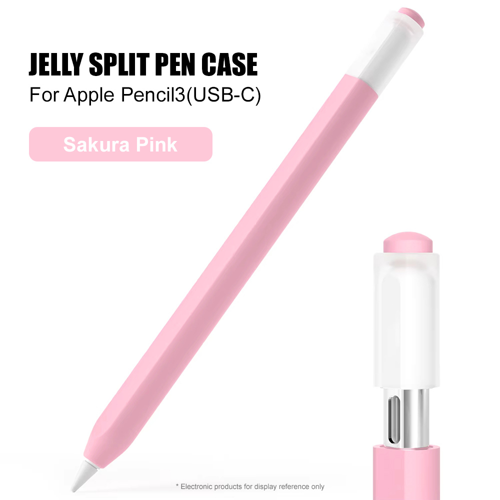 Tablet Accessories Kids - เคสซิลิโคนสีสันสดใสสำหรับ Apple Pencil 3 USB-C จับถนัดมือ