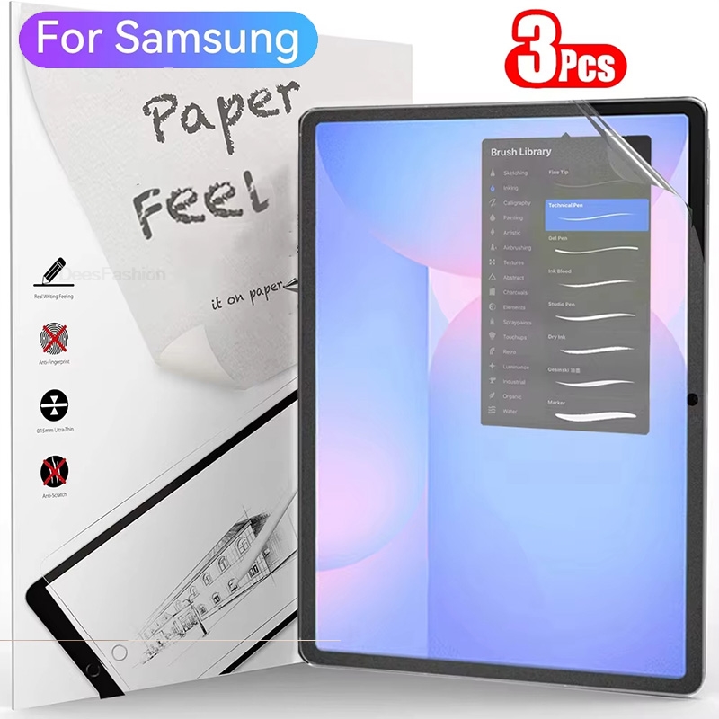 Tablet Accessories Samsung - ฟิล์มกันรอยหน้าจอแบบกระดาษ 3 ชิ้น สำหรับ Samsung Tab