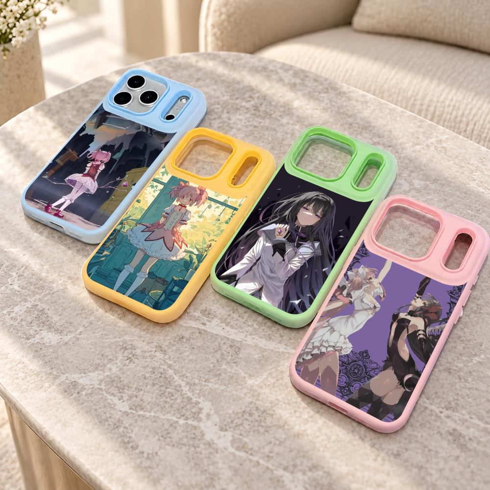 Tablet Accessories For Girls - เคสโทรศัพท์ลายอนิเมะมาโดกะ มาจิกะ สาวน้อยน่ารัก สำหรับ iPhone 13
