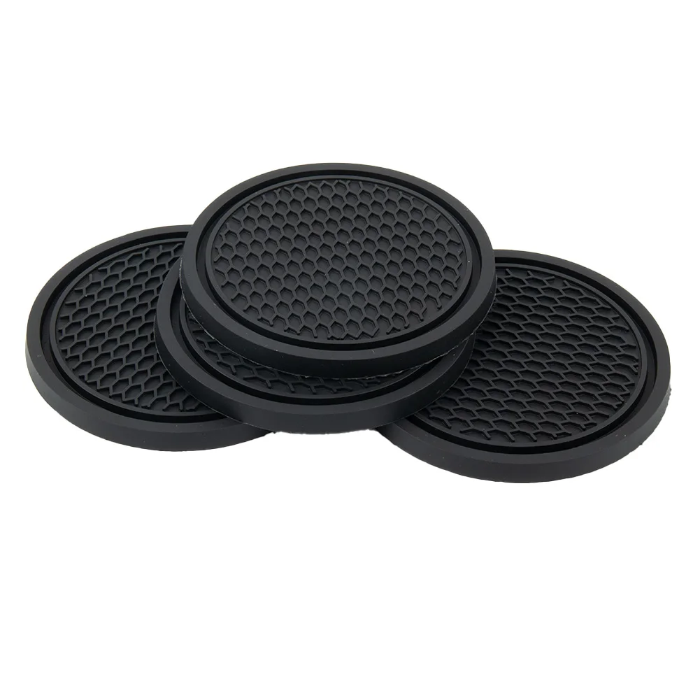 4pcs รถ Coaster ซิลิโคนกันลื่น - Tablet Accessories For Car บทวิจารณ์และราคา
